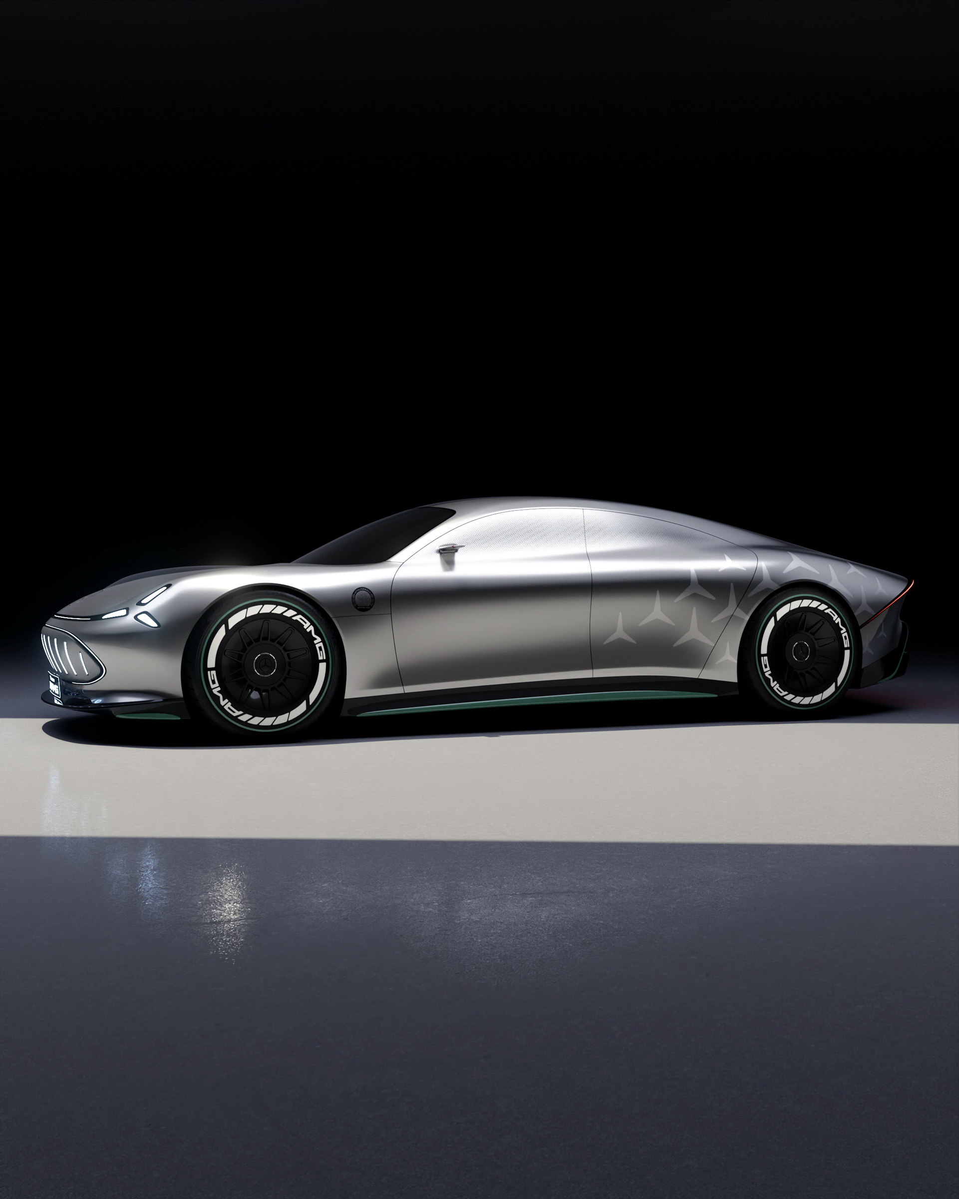 Mercedes-AMG'den Porsche Taycan'a rakip geliyor: İşte Vision AMG