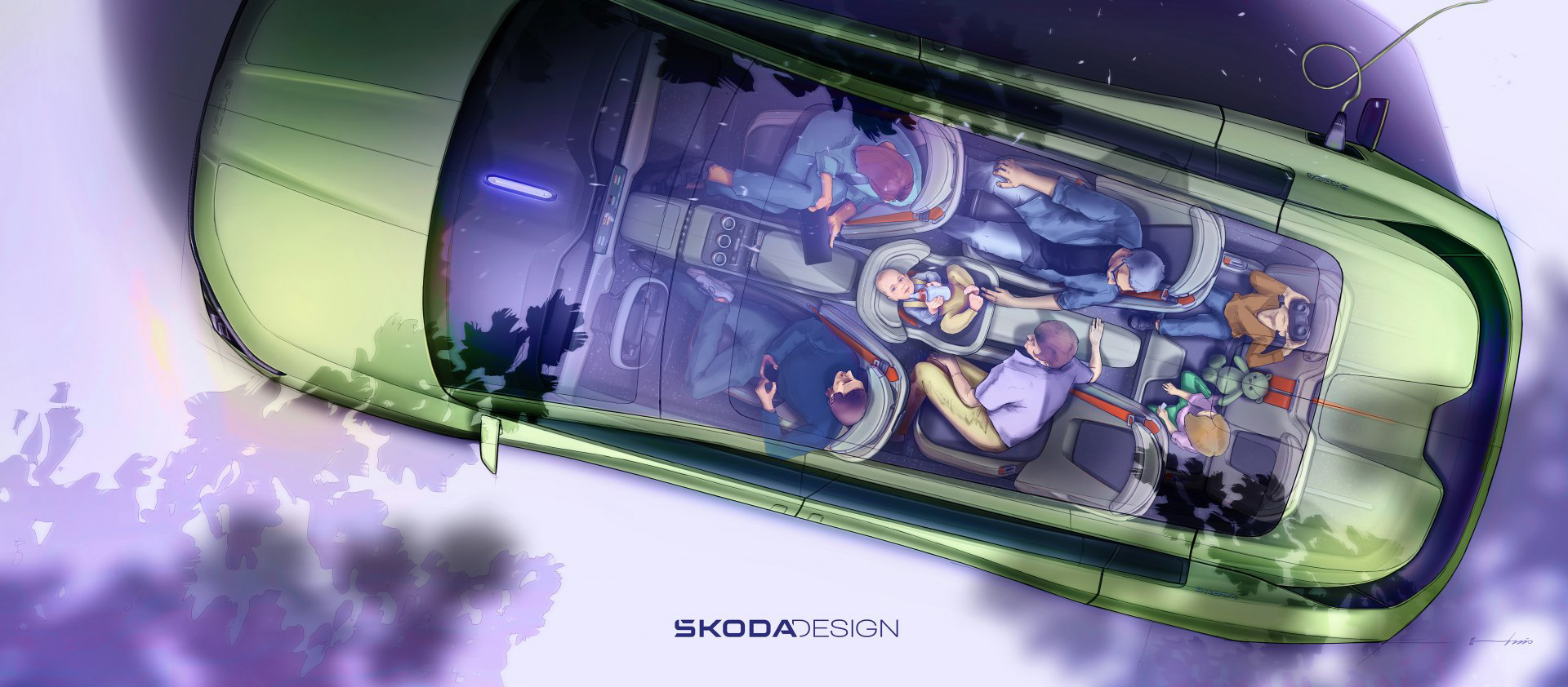 Skoda, güncellenen logosunu ve Vision 7S konseptini tanıttı