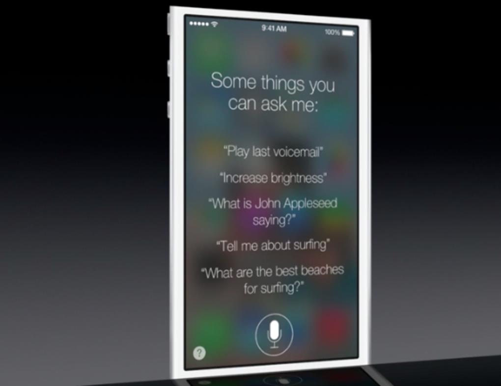 iOS 7'nin Siri'sinden görüntüler 