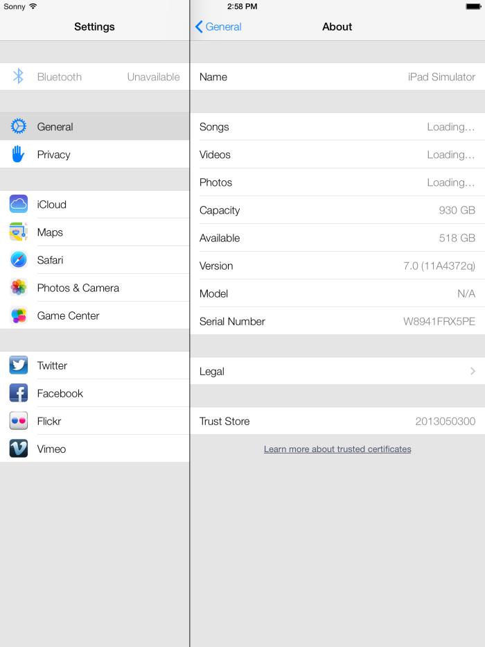 iOS 7'nin iPad versiyonundan ekran görüntüleri
