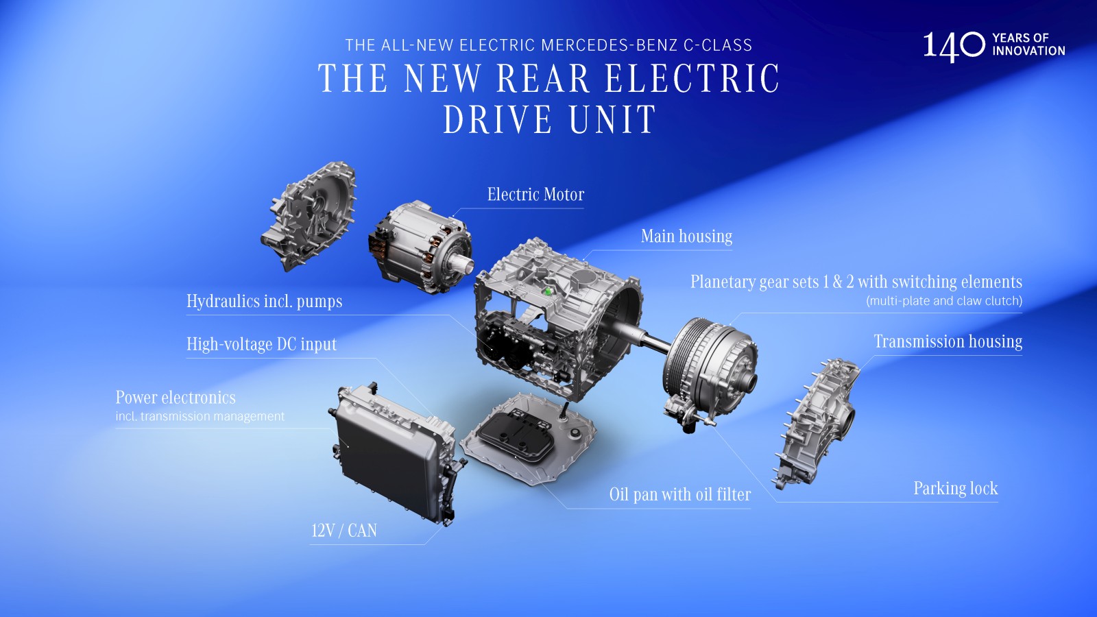 Mercedes ilk tamamen elektrikli C-Serisi'ni tanıttı: 762 km menzil, 39 inç dev ekran