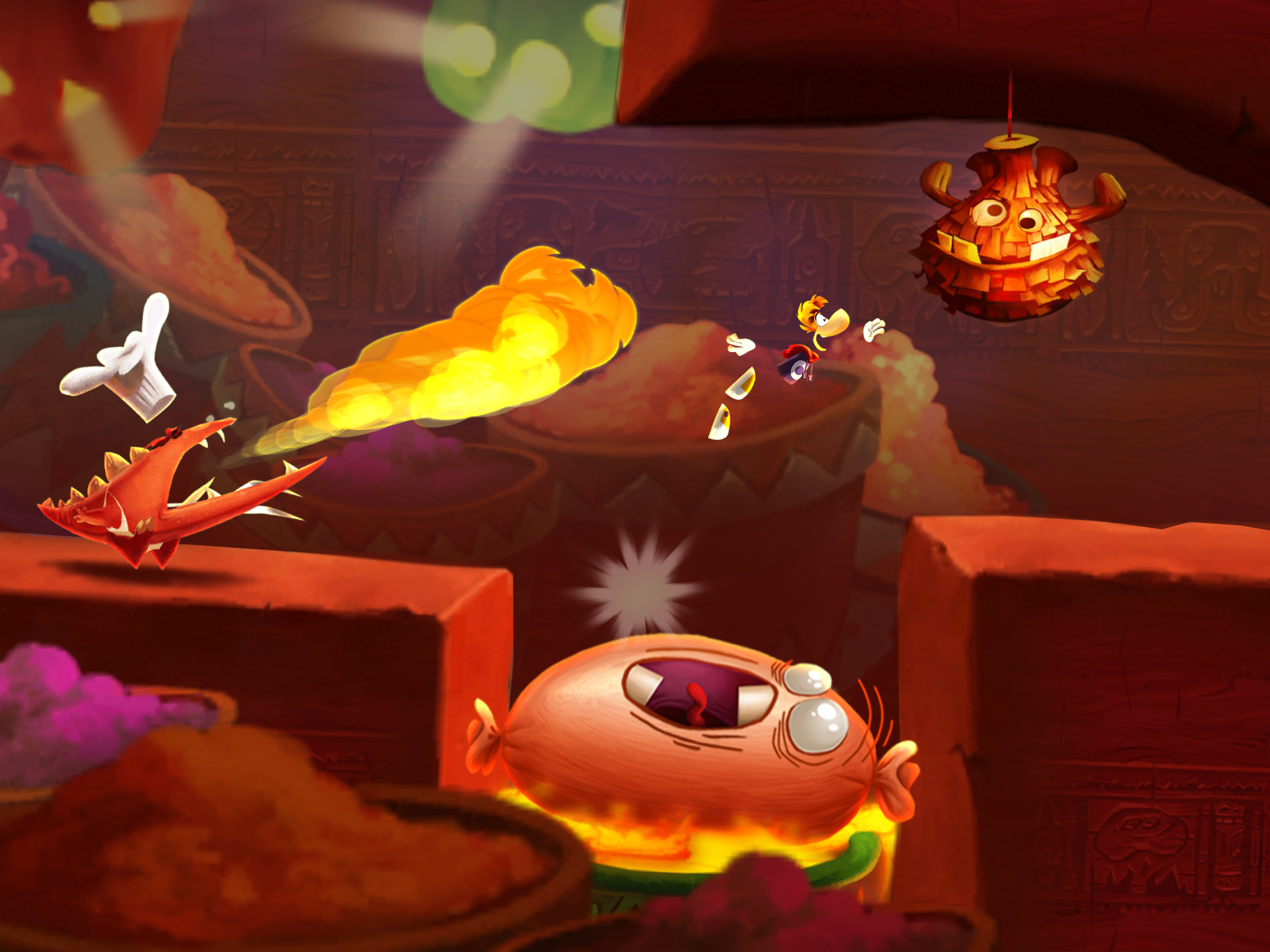 Rayman Fiesta Run'dan ekran görüntüleri