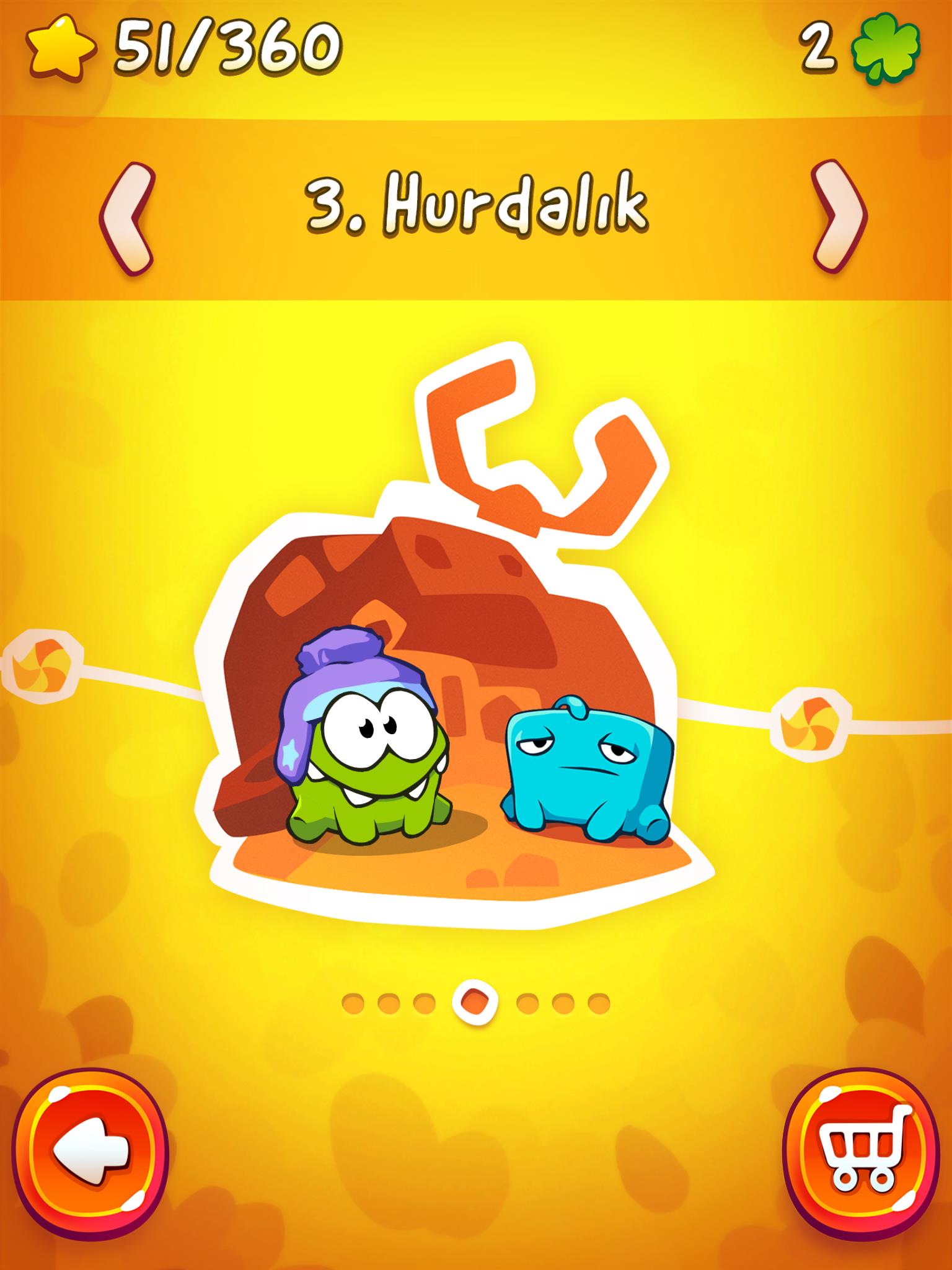 Cut the Rope 2'den ekran görüntüleri