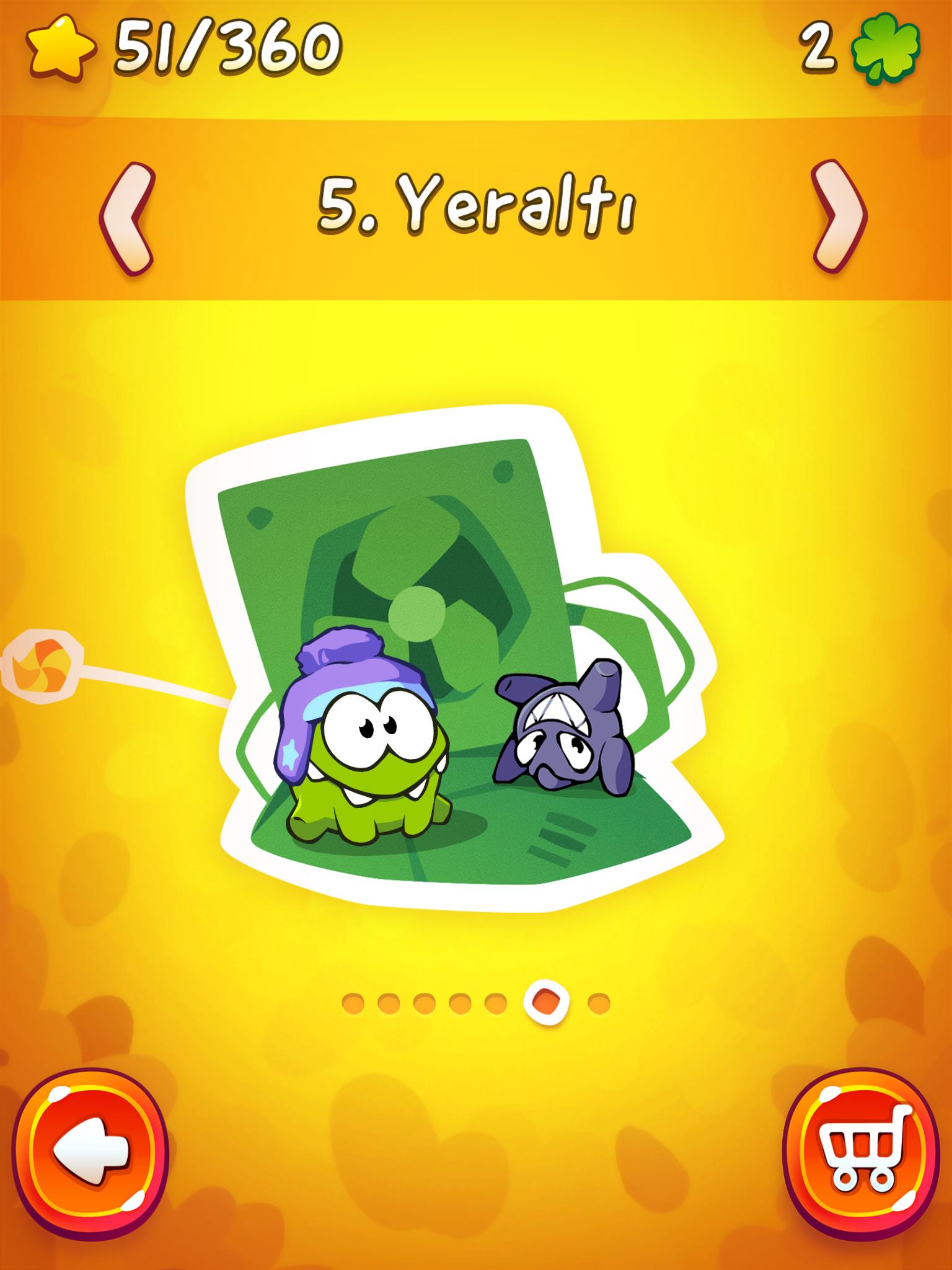 Cut the Rope 2'den ekran görüntüleri