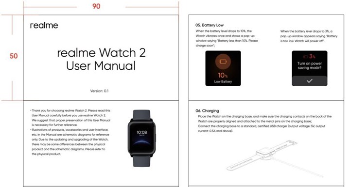 Realme Watch 2'nin teknik özellikleri ve görüntüleri ortaya çıktı