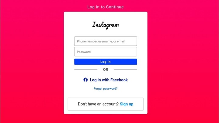 instagram hesap dondurma giriş ekranı