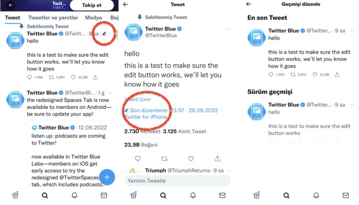 Düzenlenen tweet nasıl görünecek? İlk paylaşım Twitter'dan geldi