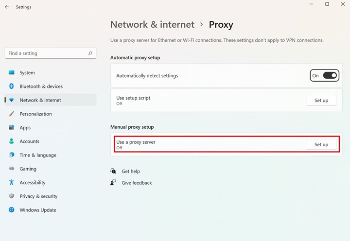 Windows proxy sunucusu kurma