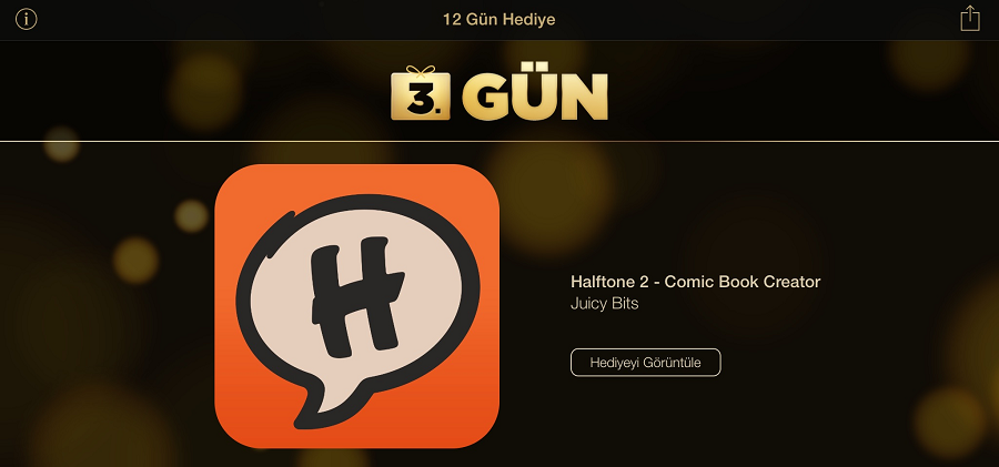 iOS kullanıcılarına 3.gün hediyesi: Halftone 2: Comic Book Creator