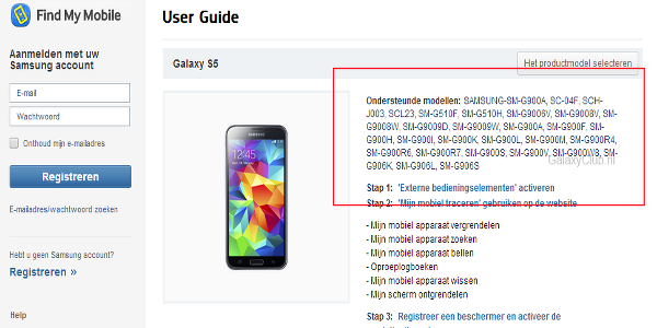 Galaxy S5 Prime olduğu düşünülen bir cihaz Samsung destek sayfalarında yerini aldı