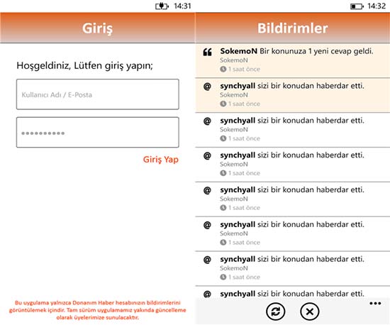 Windows Phone İçin DH Bildirim Uygulaması Yayınlandı