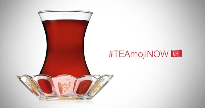 İnce belli çay bardağı emojisi için #TEAmojiNOW kampanyası başladı