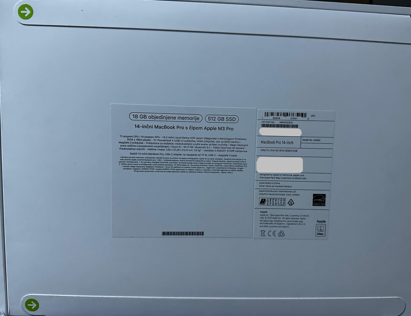 Satılık Macbook Pro M3 Pro 18GB - 512 SSD 14&quot; Uzay Siyahı - Fiyat Düştü: 59900 TL