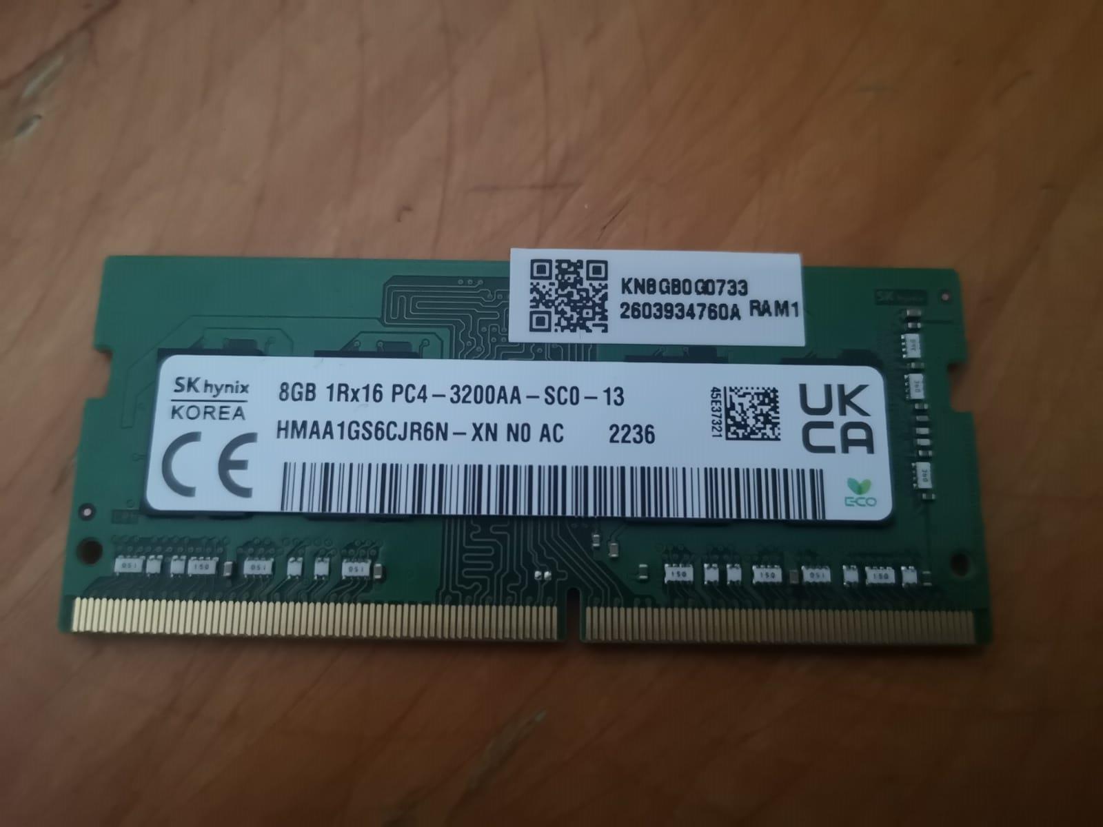 SK Hynix -- DDR4 -- CL22/16? -- 3200MHZ -- Laptop Ram 450TL