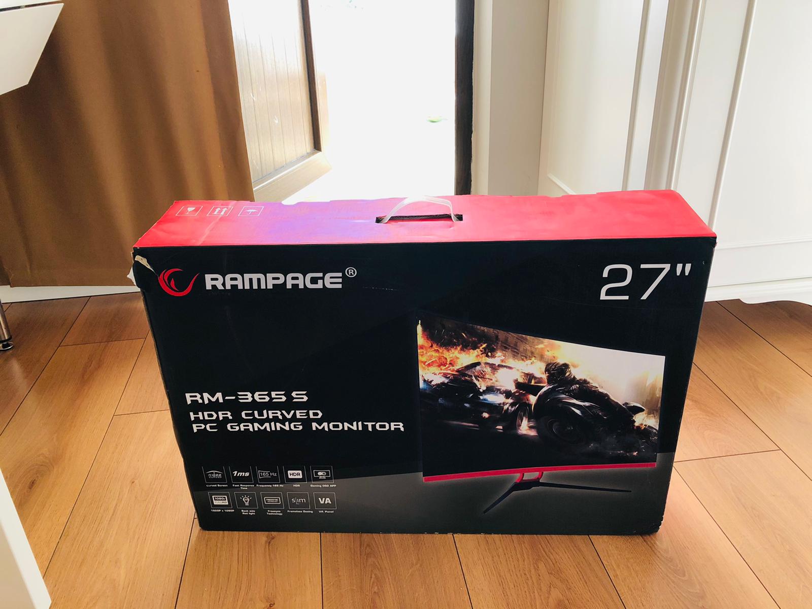 [SATILIK] 27' RAMPAGE RM-365 S CURVED GAMING MONITOR