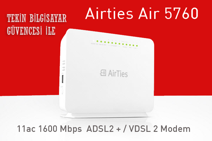 Airties 5750 - 5760 VDSL2/ADSL2+ MODEM SIFIR 3 YIL GARANTİLİ | DonanımHaber  Forum