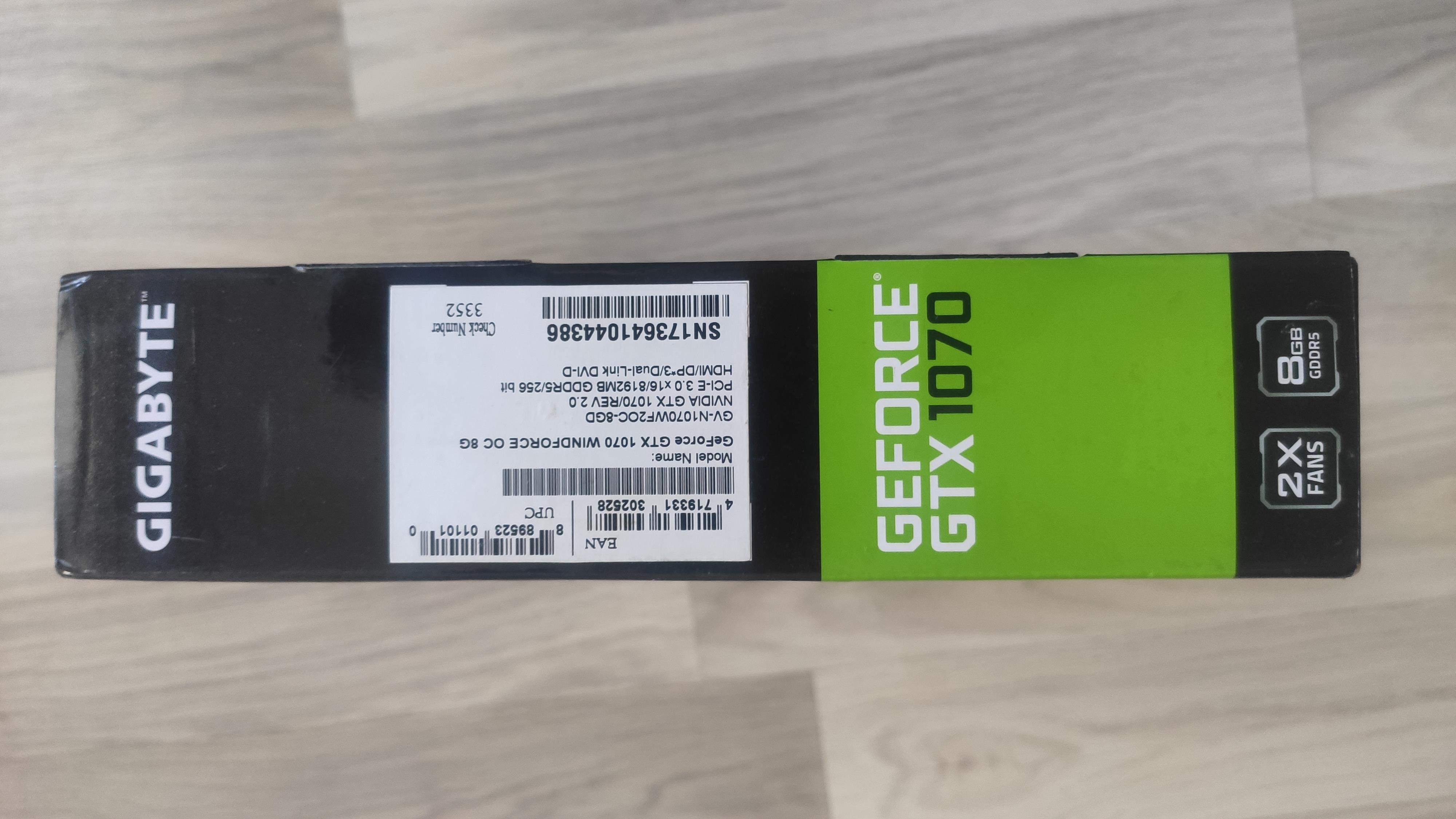 [SATILDI] Muazzam Temizlikte Gtx 1070 Gigabyte Windforce Oc Rev.2.0