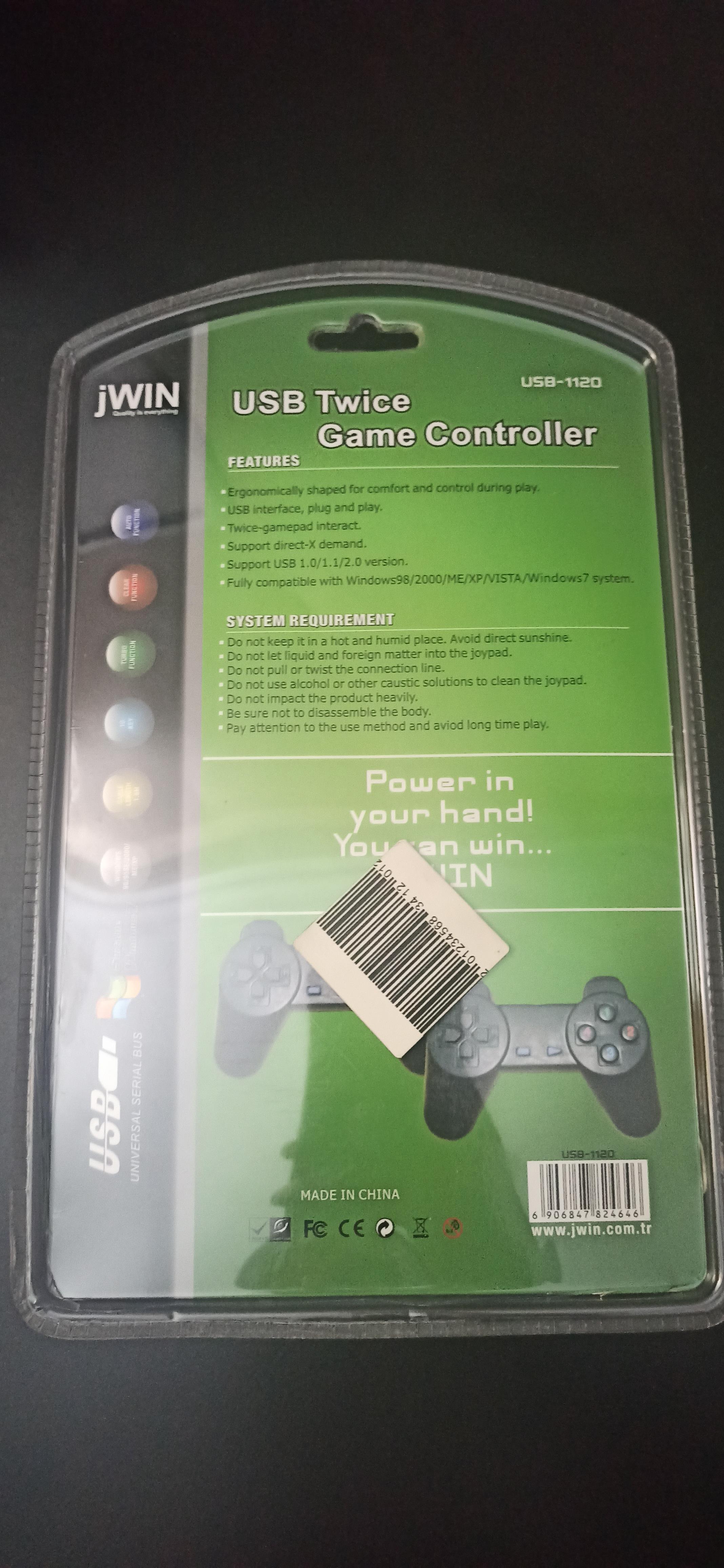SATILDI* JWIN USB-1120 İkili Kablolu USB PC Gamepad - Oyun Kolu |  DonanımHaber Forum