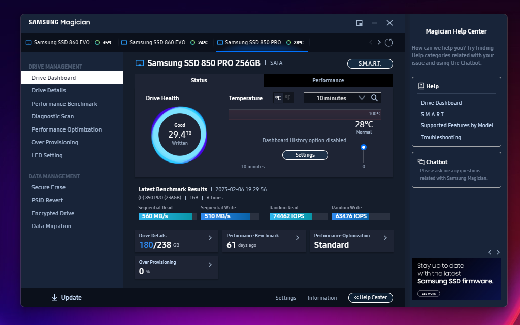 Samsung SSD 850 Pro 256 GB/Samsung SSD 860 EVO 500 GB Satılık |  DonanımHaber Forum