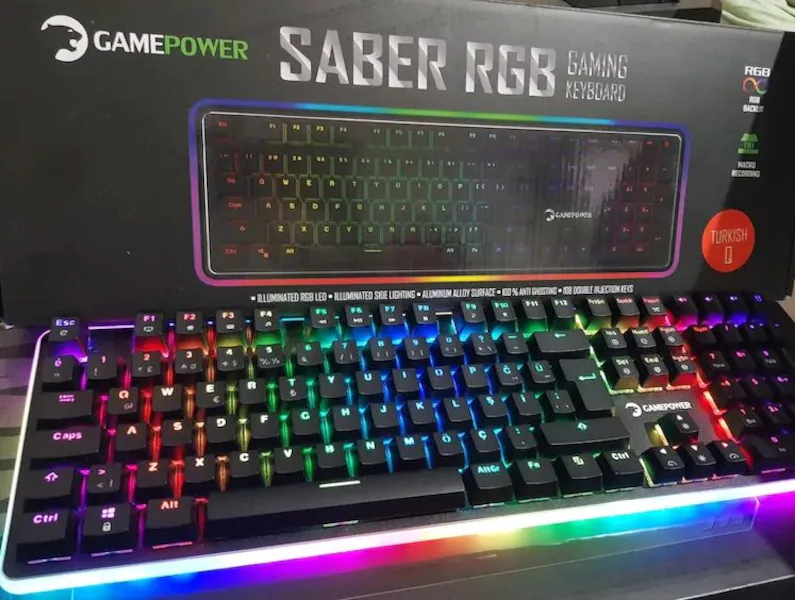 SATILIK] Gamepower Saber RGB Kırmızı Switch Türkçe Mekanik Klavye |  DonanımHaber Forum