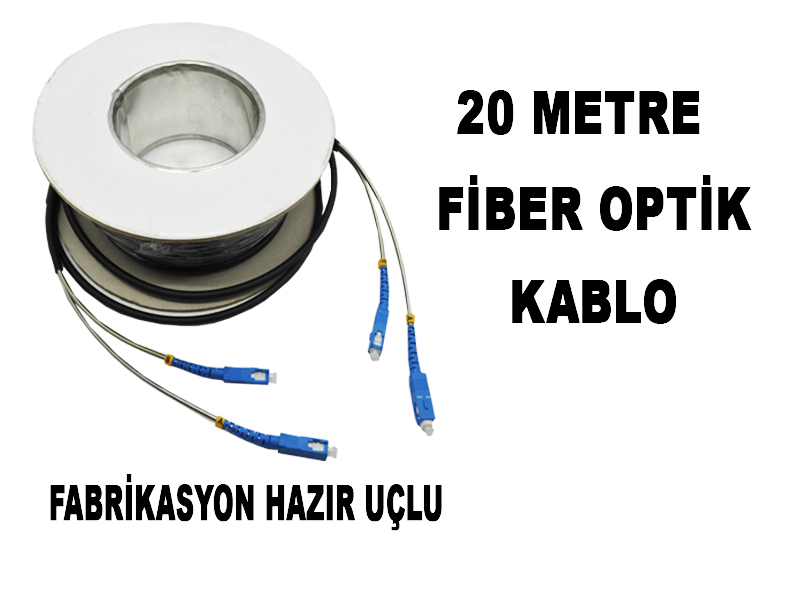 20 Metre Hazır Fiber Optik Polietilen Kablo - 1613
