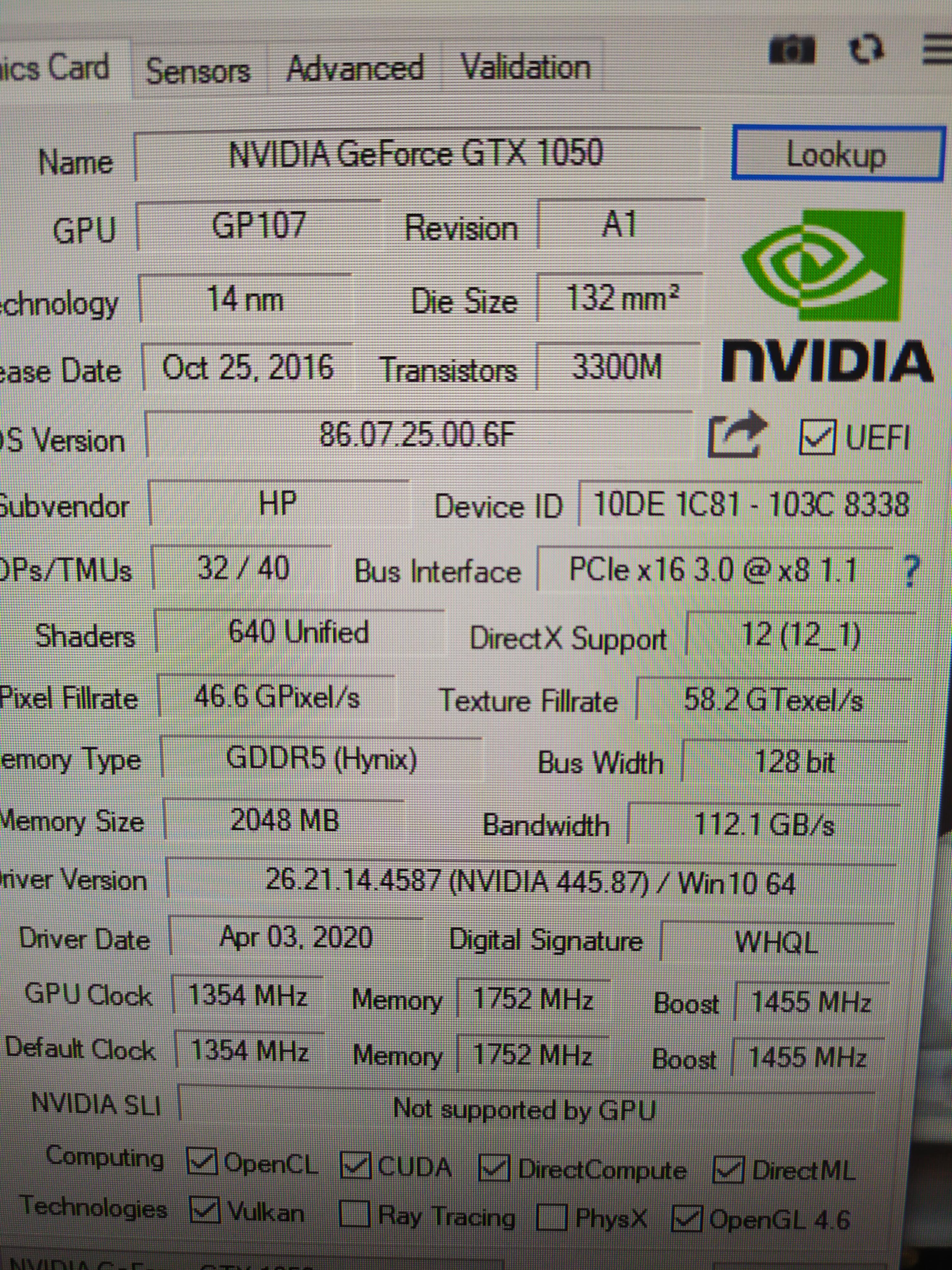 Hp Oem Nvidia GeForce Gtx 1050 2GB | DonanımHaber Forum