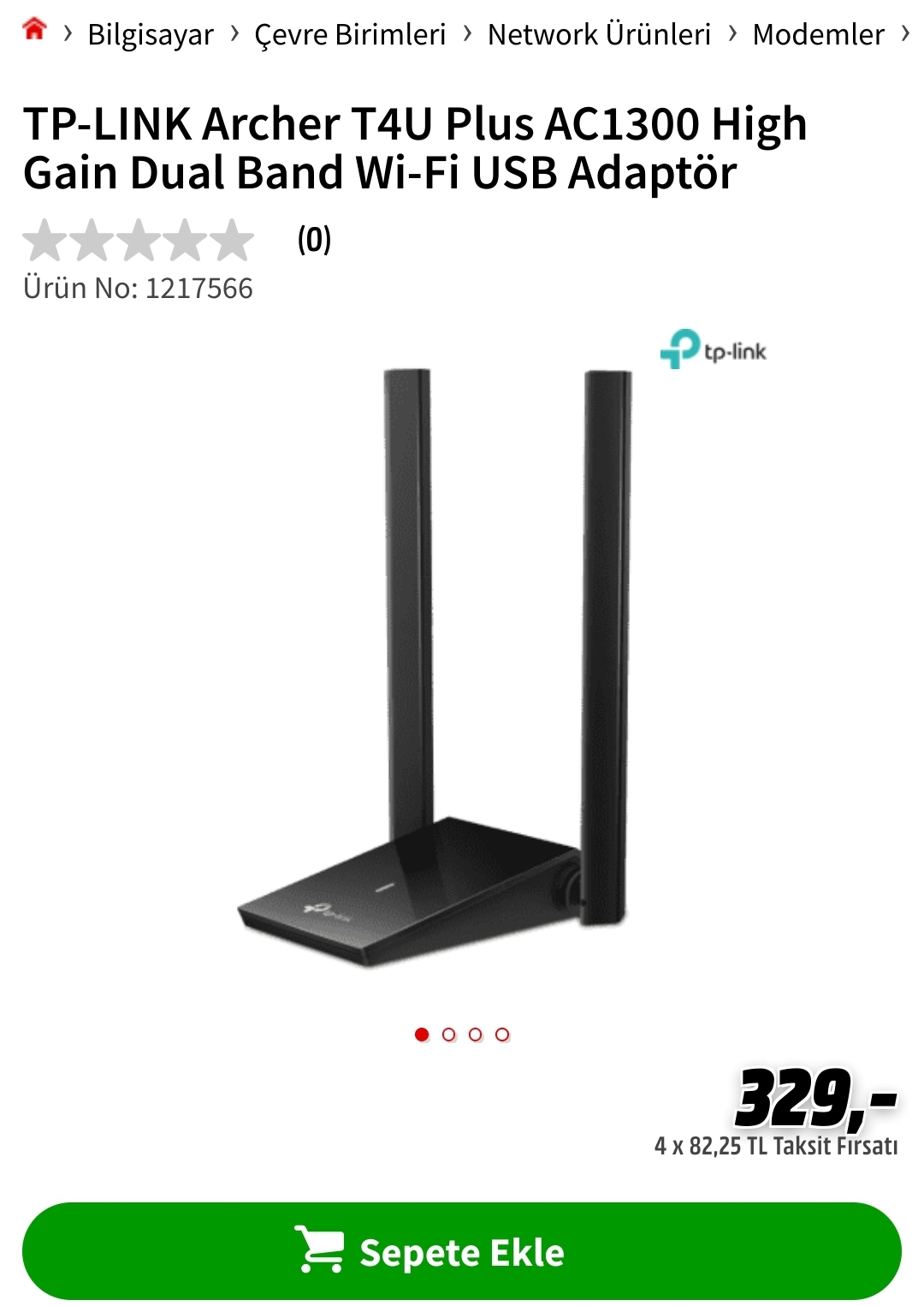 TP-Link Archer T4U Plus Kablosuz Ağ Adaptörü 329 TL | DonanımHaber Forum